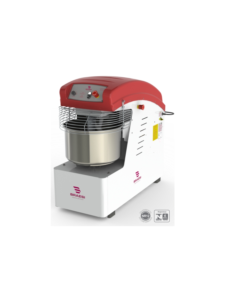 AMASSADEIRA ESPIRAL 25KG - AES 25 - MONOFÁSICA  - 220V - BRAESI