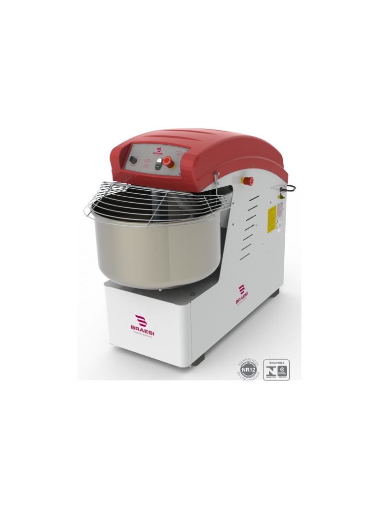 AMASSADEIRA ESPIRAL 40KG - 2 VELOCIDADES - AES 40/1 - MONOF. 220V - BRAESI