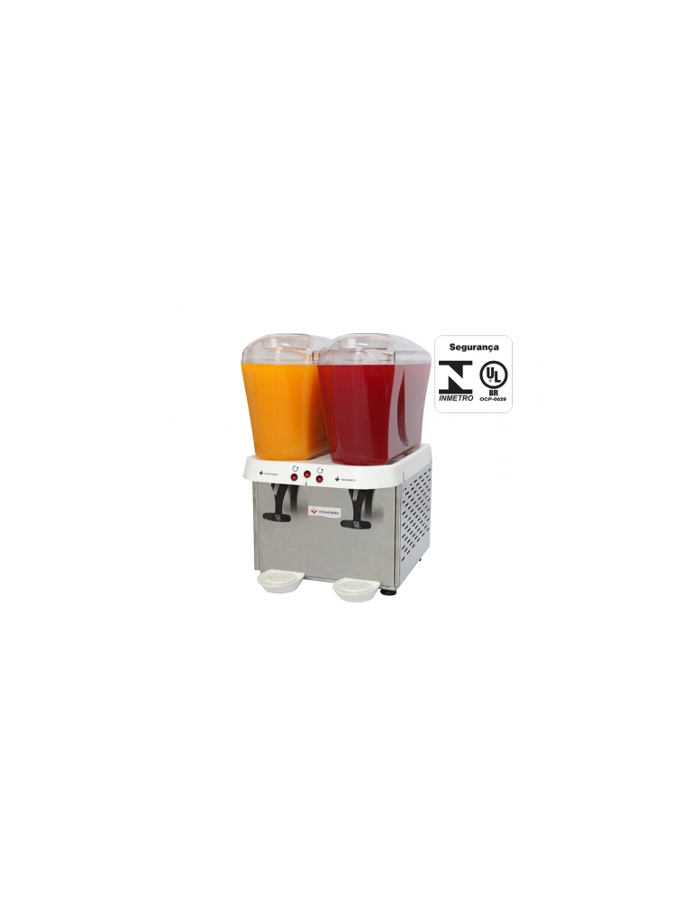 REFRESQUEIRA INOX 2 RESERVATÓRIOS DE 16 LITROS - RV216 - 220V - VENÂNCIO