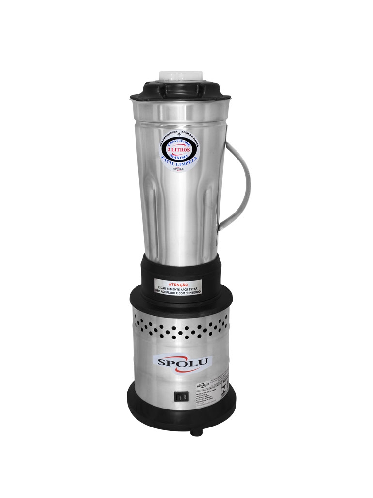 LIQUIDIFICADOR ALTA ROTAÇÃO 2 LITROS - COPO INOX - 18.000RPM - 220V - SPOLU