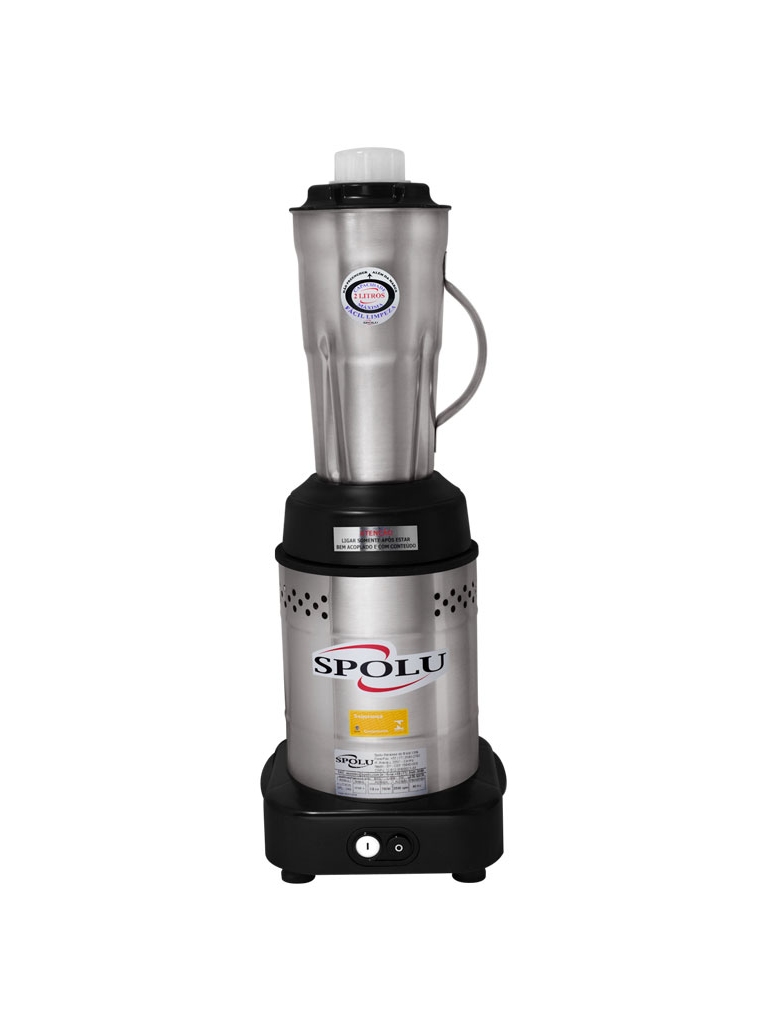 LIQUIDIFICADOR INDUSTRIAL BAIXA ROTAÇÃO 2 LITROS - BIVOLT - SPOLU