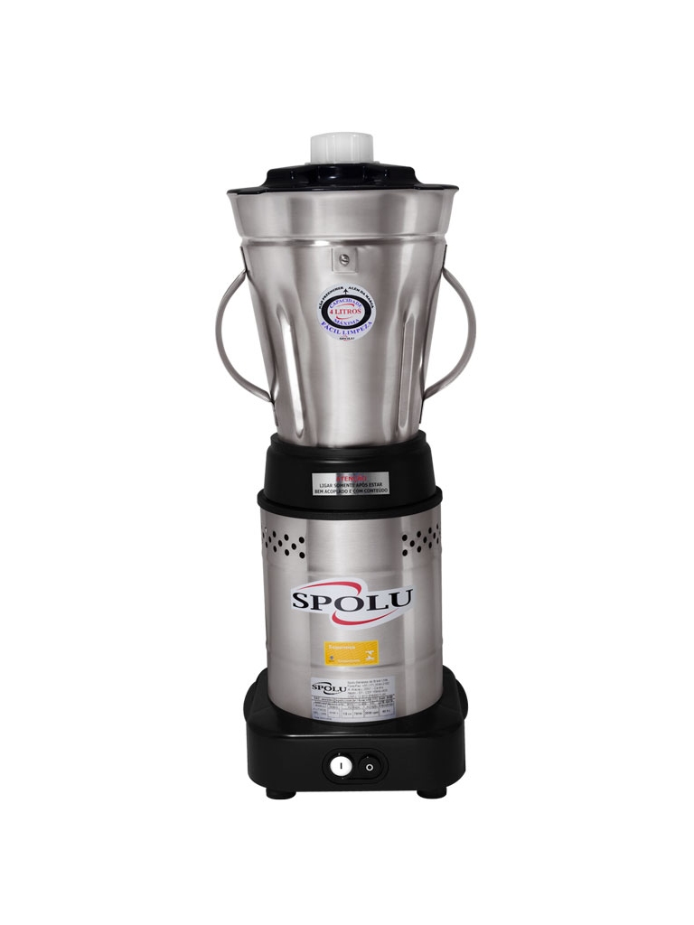 LIQUIDIFICADOR INDUSTRIAL BAIXA ROTAÇÃO 4 LITROS - BIVOLT - SPOLU