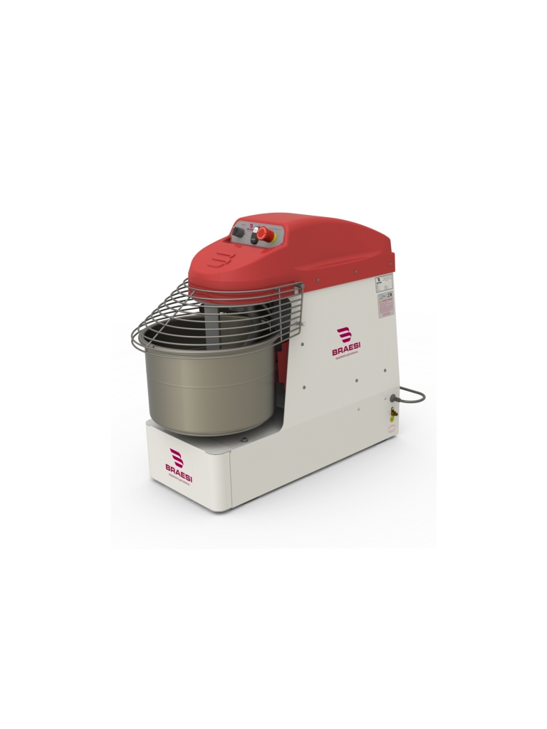 AMASSADEIRA ESPIRAL 15KG - 2 VELOCIDADES - AES 15/1 - 220V - MOTOR 1.5CV - BRAESI