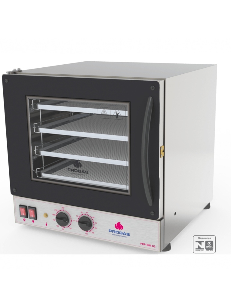 FORNO TURBO ELÉTRICO ANALÓGICO - PRP 004  FAST OVEN - 220V - PRETO - PROGÁS
