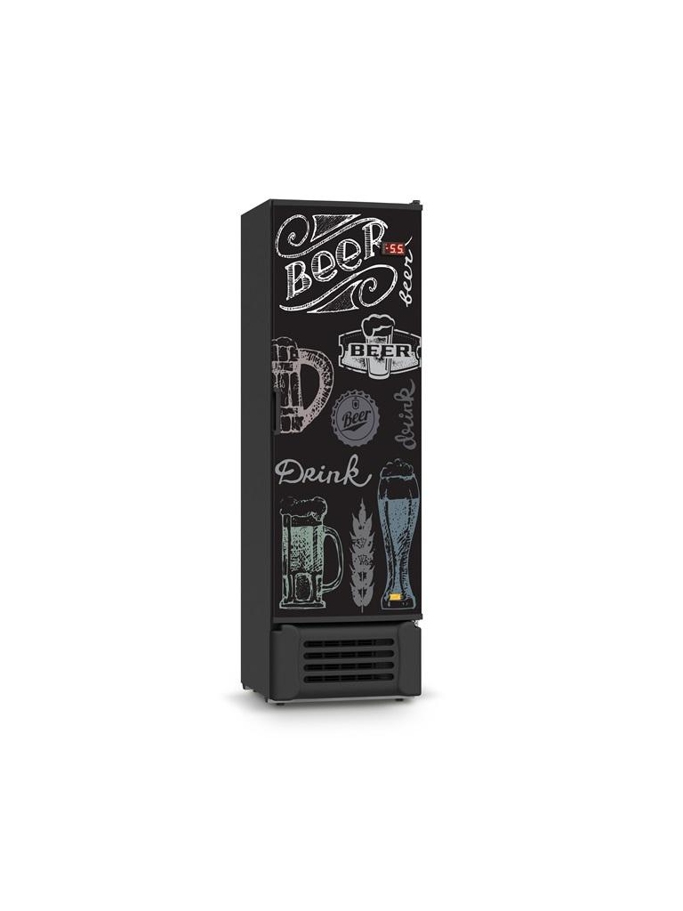 VISA COOLER CERVEJA 400 LITROS - PORTA SÓLIDA - VCC400S - 220V - PRETO LISO - REFRIMATE