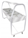 BUFFET COM 10 CUBAS QUENTES - EA10TC TERMO CROMADA - VENÃNCIO 